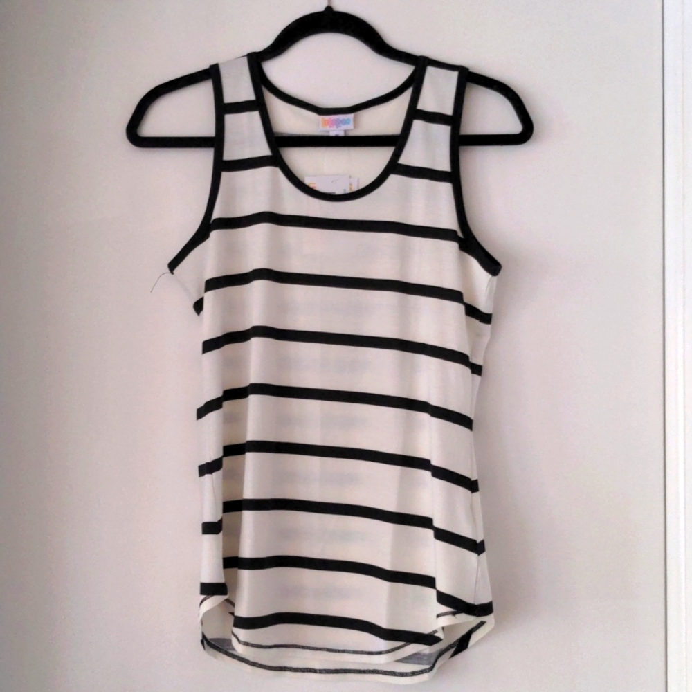 Lularoe tank top horizontal stripes